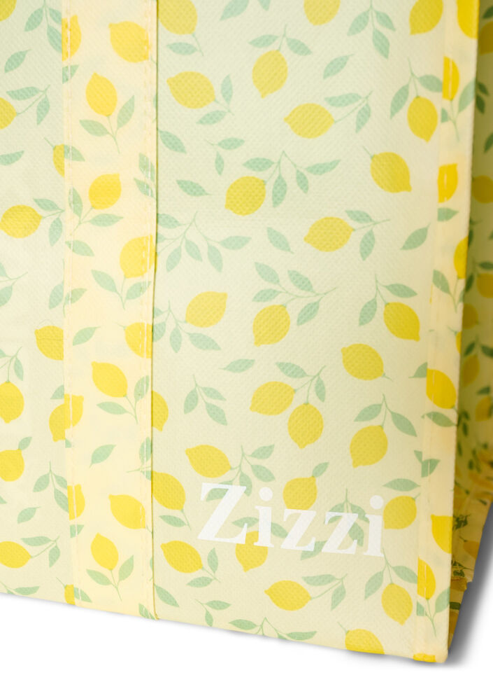 Shoppingtas met ritssluiting, Geel, Packshot image number 2