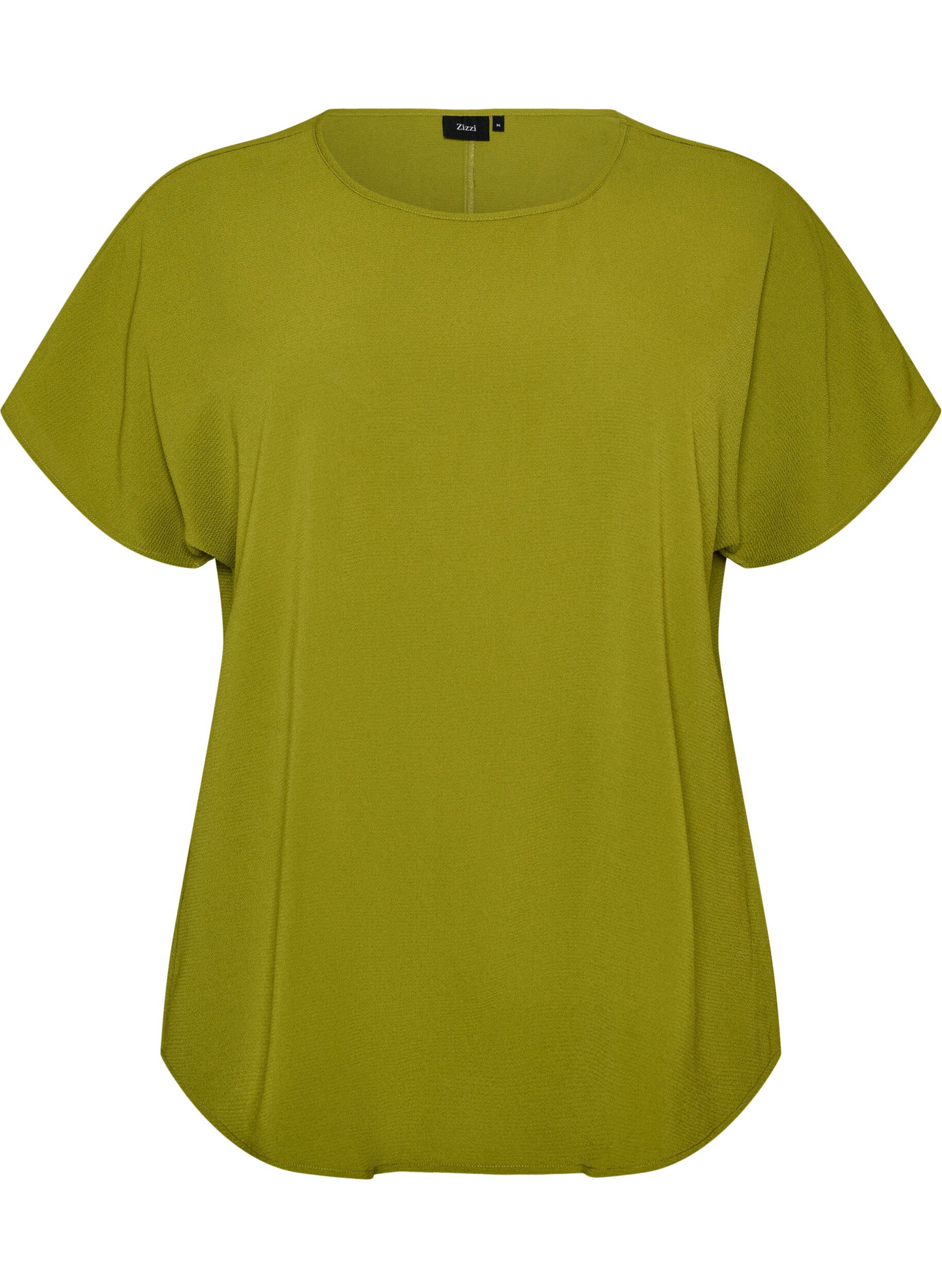 Top met korte mouwen en ronde hals
