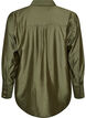 Viscose shirt met gouden knopen, Groen, Packshot image number 1