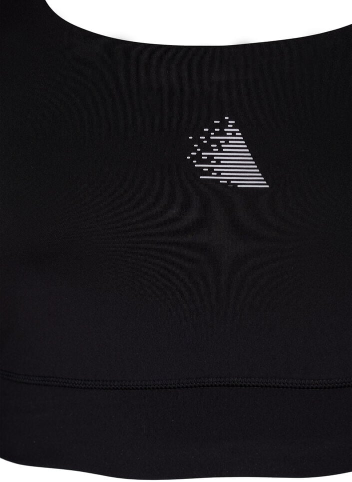 Sportbeha met racerback, Black, Packshot