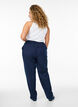 Losse broek met hoge taille, Blauw, Model image number 1