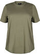 Basic katoenen T-shirt met ronde hals, Groen, Packshot image number 0