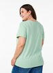 T-shirt met korte mouwen en V-hals, Groen, Model image number 2