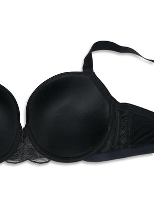 ZizziVoorgevormde bh met mesh, Black, Packshot image number 3