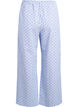 Losse seersucker-pyjamabroek met hoge taille, Blauw, Packshot image number 1