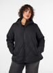 Licht gewatteerd jack met diamant-quilt, Zwart, Model image number 0