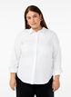 Katoenen overhemd met lange mouwen, Wit, Model image number 0