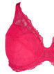 Gevoerde kanten beha met beugel, Roze, Packshot image number 2