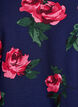 Blouse met rozenprint en korte ballonnenmouwen, Blauw, Packshot image number 2