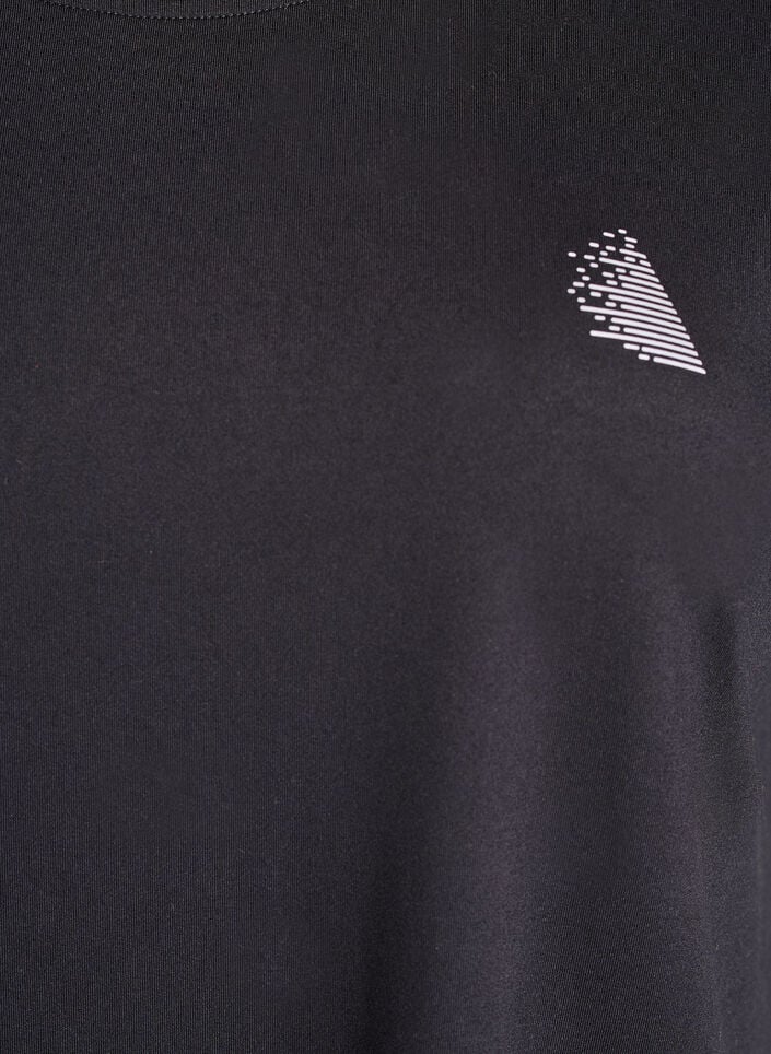 Effen gekleurd trainingsshirt, Zwart, Packshot image number 2