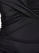 Badpak met beugel en geplooid effect, Zwart, Packshot image number 2
