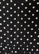 Tuniek met stippen, empirelijn en A-lijnvorm, Zwart, Packshot image number 2