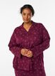 Katoenen pyjamashirt met borstzak, Rood, Model image number 0