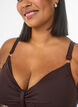 Bikini-bh met beugel en drapering, Bruin, Model image number 3