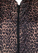 Sportjas met luipaard print en capuchon, Bruin, Packshot image number 2