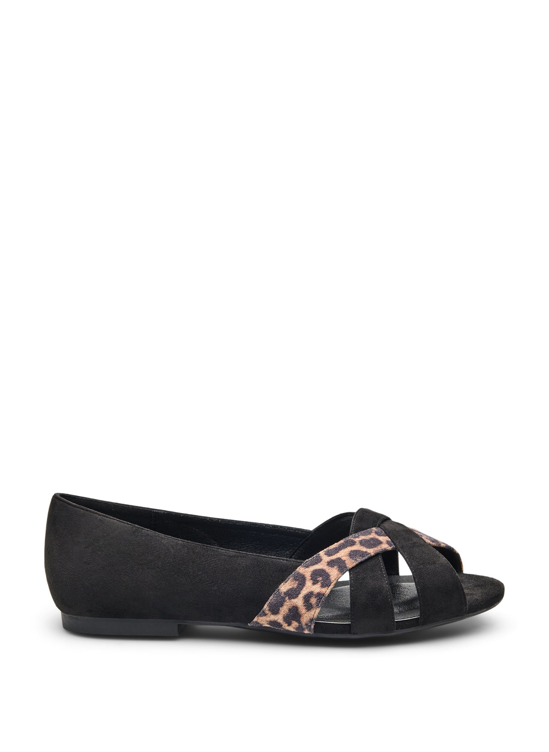 Wide fit - Puntige ballerina flats