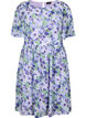 Gebloemde jurk met korte mouwen, Xenon B. Flower AOP, Packshot image number 0
