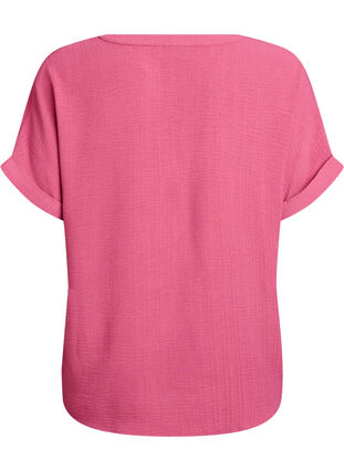 ZizziLuchtige blouse met korte mouwen, Rood, Packshot image number 1