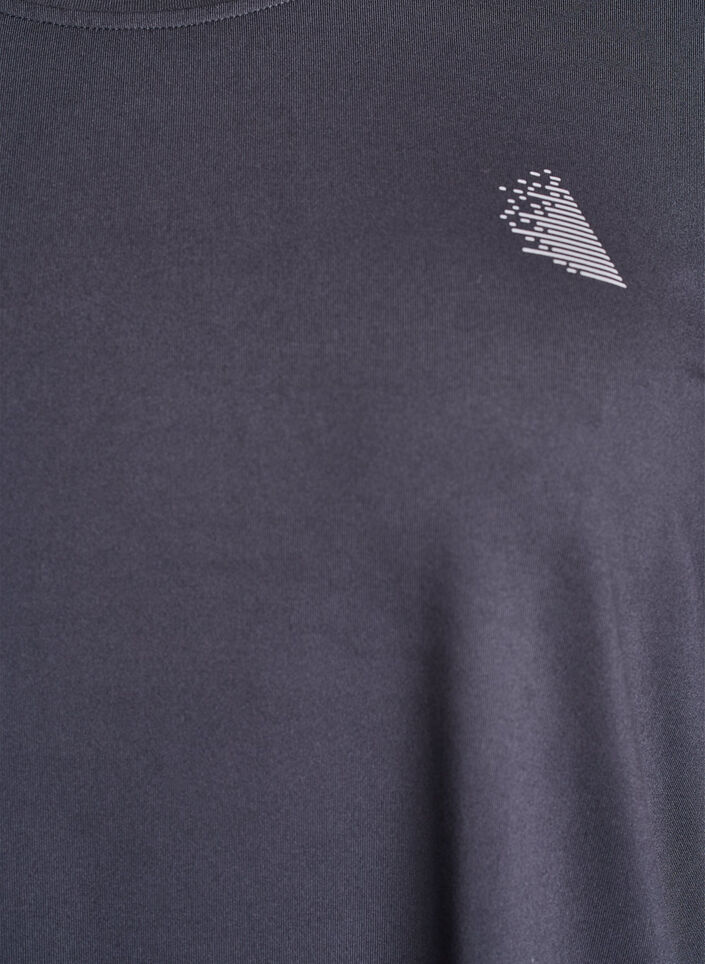 Sporttop met 3/4 mouwen, Grijs, Packshot image number 2