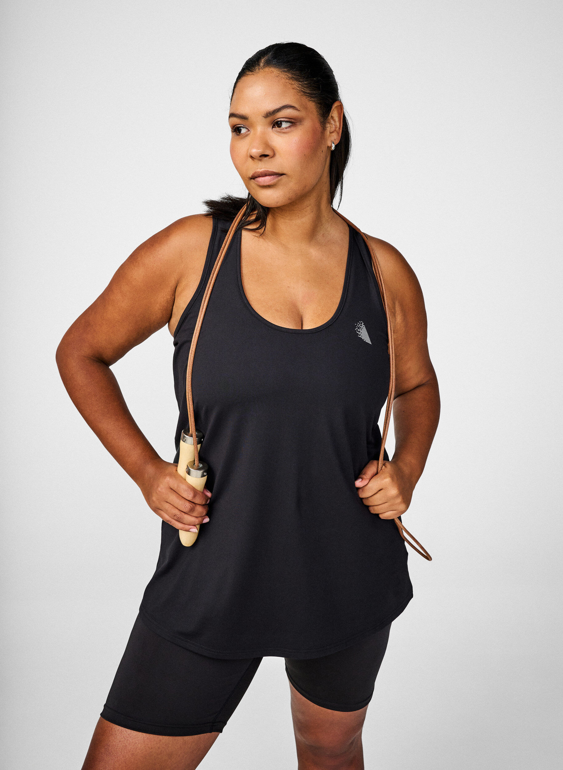 ZizziSporttop met kruisband op de rug, Zwart, Image image number 0