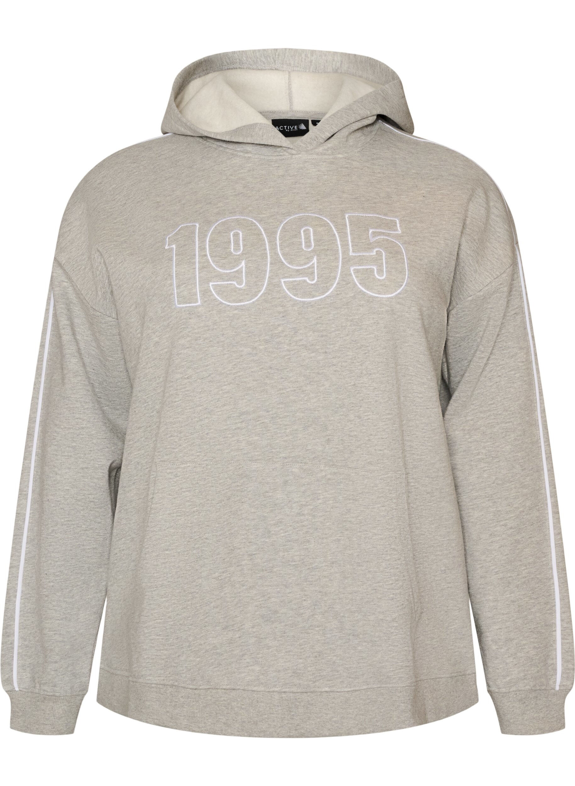 Hoodie met geborduurd motief
