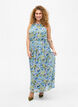 Gebloemde maxi-jurk met halternek, Wrought Iron AOP, Model image number 0