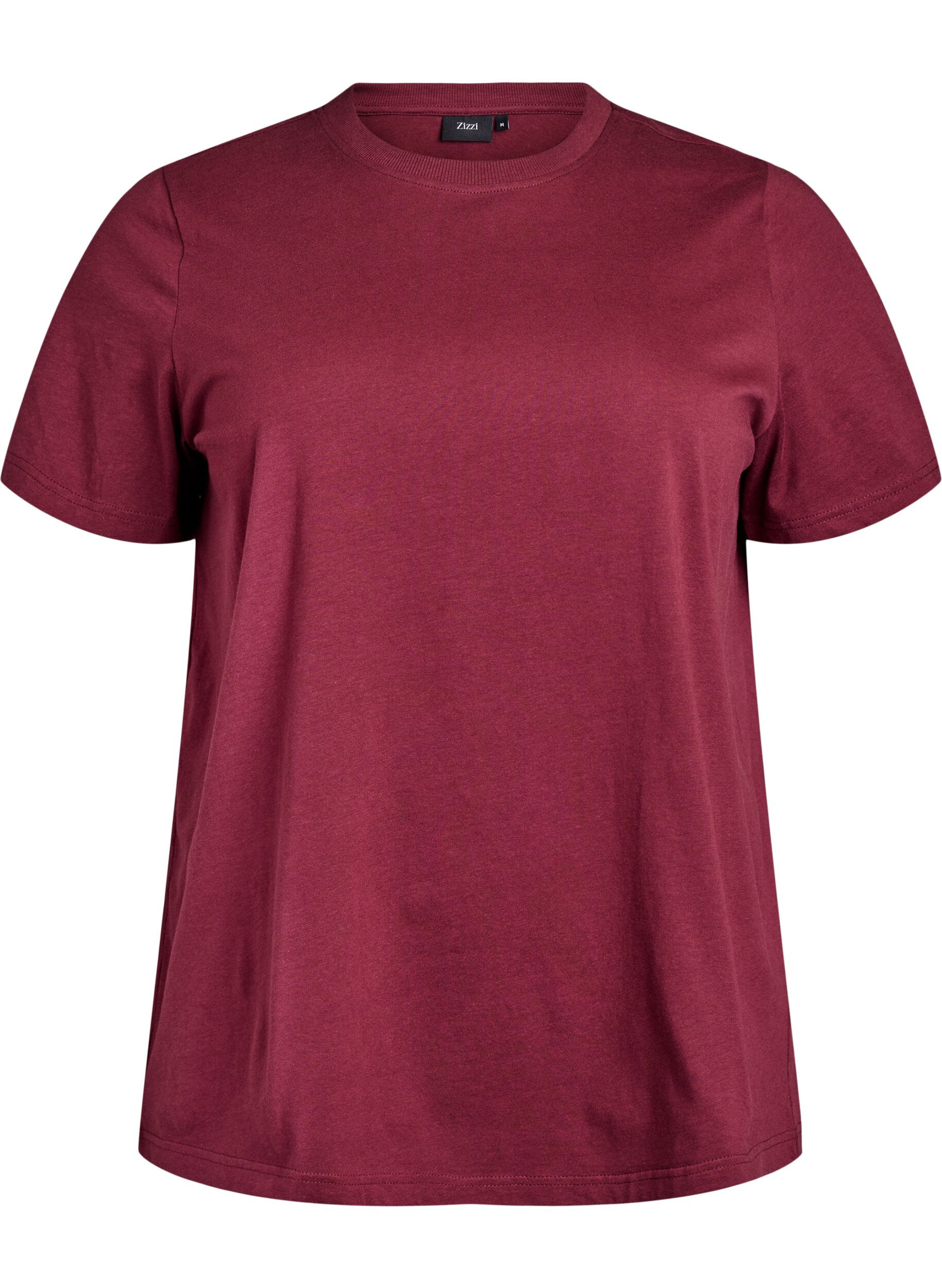 Basic katoenen T-shirt met ronde hals
