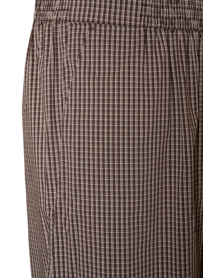 Balloonbroek met hoge taille en all-overpatroon, Bruin, Packshot image number 2