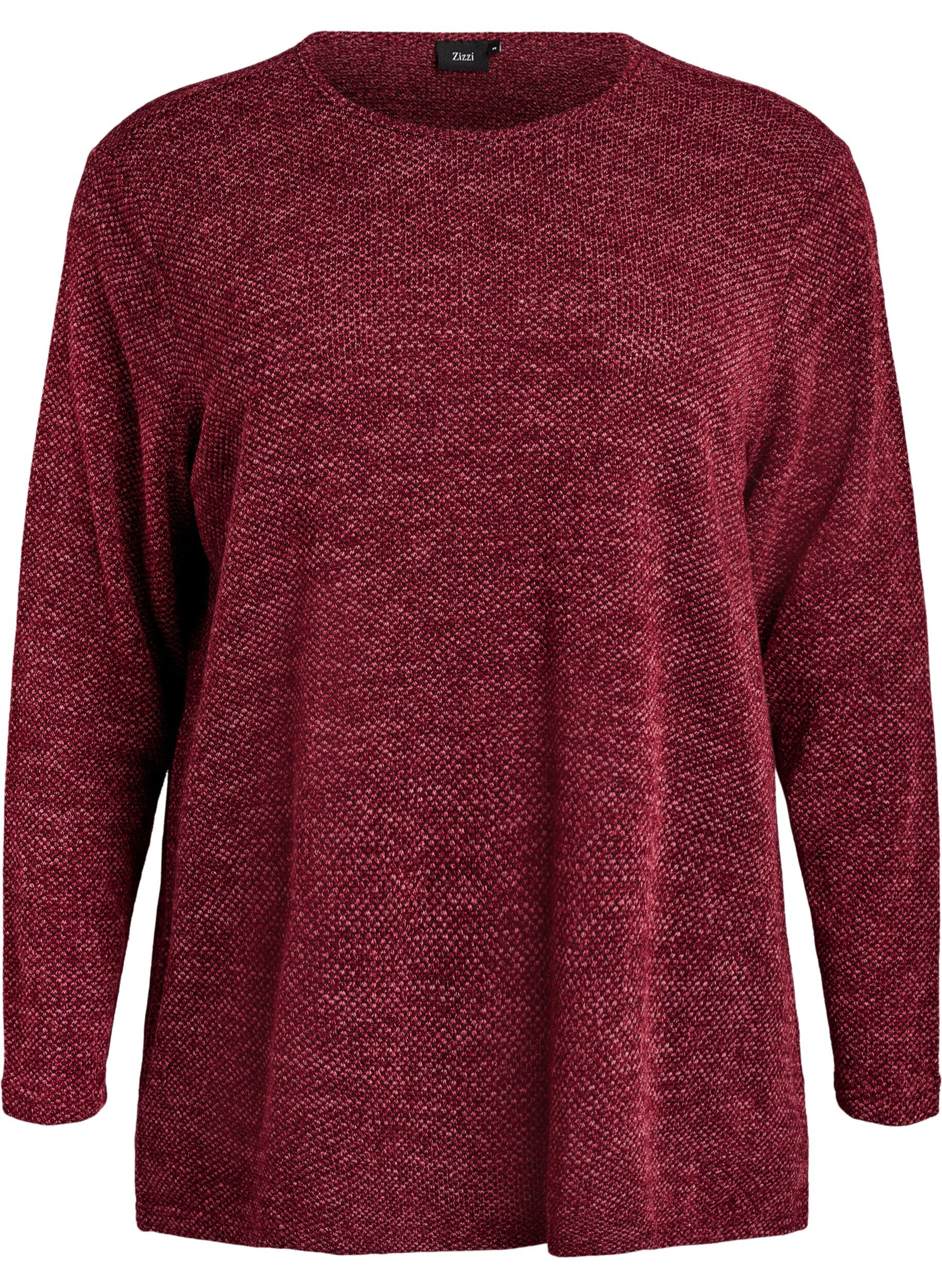 Blouse met lange mouwen en structuur