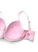 Soutien-gorge rembourr&eacute; avec maille et broderie florale, Rose poudr&eacute;e, Packshot image number 3