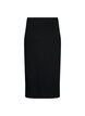 Viscose midirok met slanke pasvorm, Zwart, Packshot image number 1