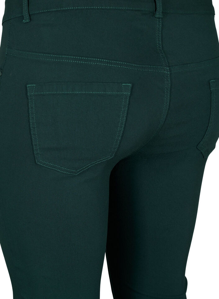 Slim fit broek met zakken, Groen, Packshot image number 3