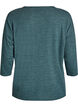Jersey blouse met 3/4 mouwen, Groen, Packshot image number 3