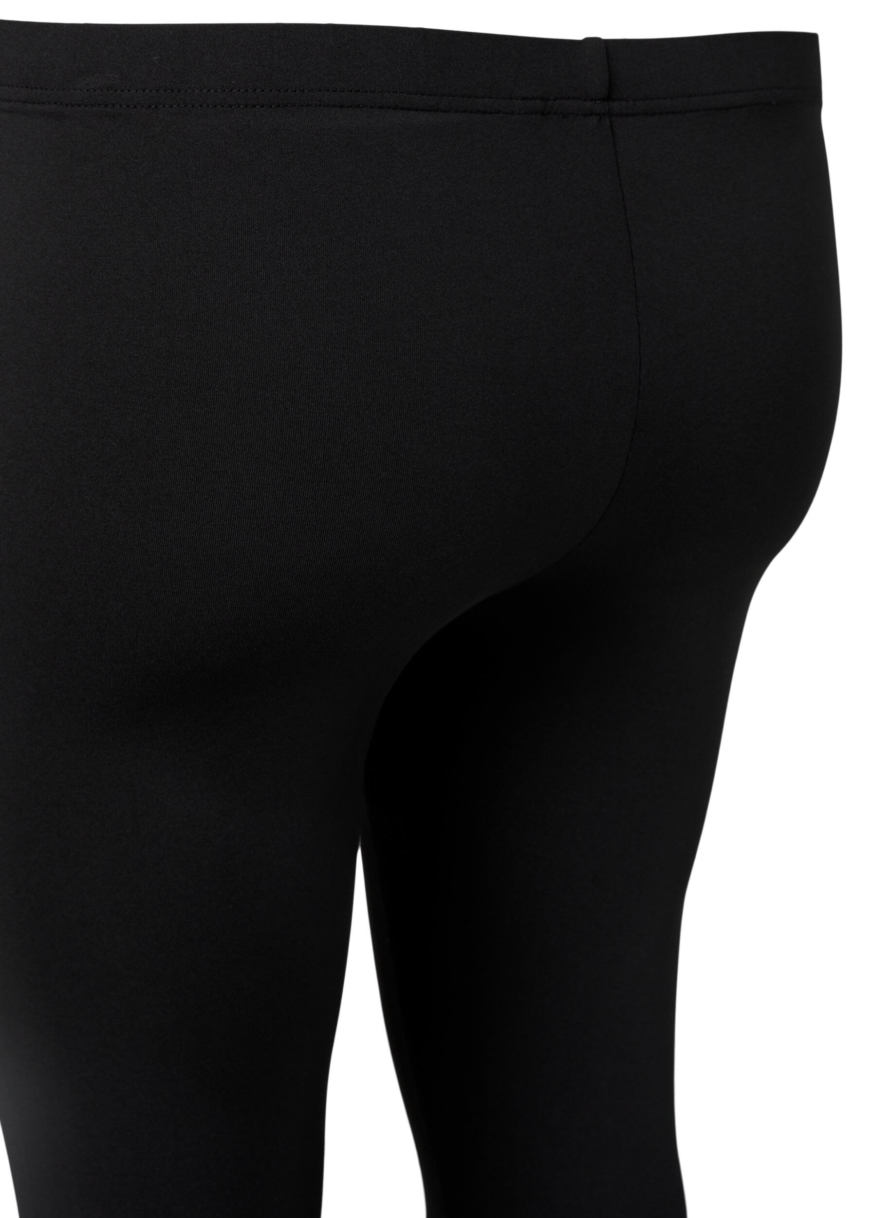 Zizzi2-pack leggings met 3/4 lengte, Zwart, Packshot image number 3