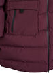 Pufferjas met capuchon en zakken, Donker Bordeaux, Packshot image number 3