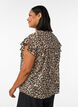 Mouwloze A-lijn katoenen blouseshirt, Bruin, Model image number 2