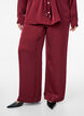 Satijnen-look broek met een high waist en wijde pijpen, Donker Bordeaux, Model image number 2