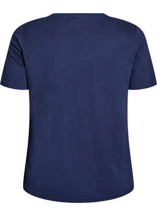 ZizziFLASH - T-shirt met motief, Navy Blazer Smile, Packshot image number 1