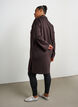 Sportieve sweatshirtjurk met hoge kraag en ritssluiting, Bruin, Model image number 2