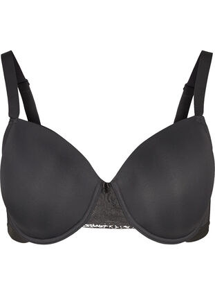 ZizziVoorgevormde beha met gaas, Zwart, Packshot image number 0