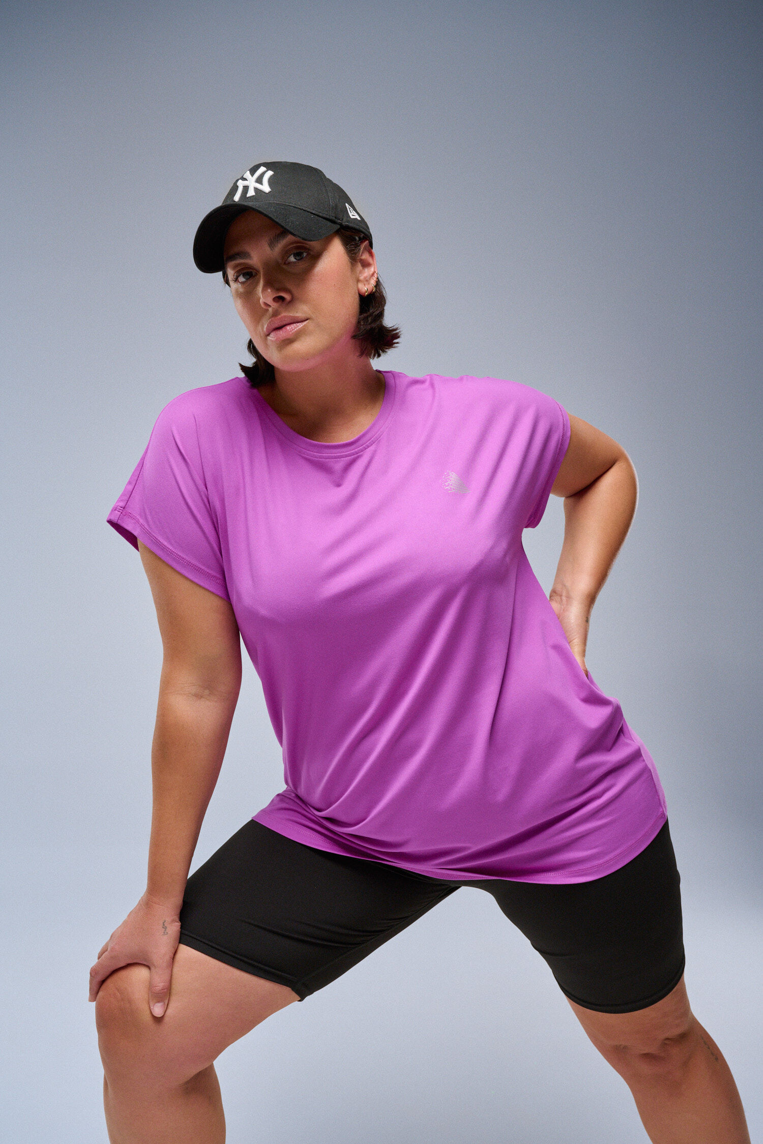 ZizziPaarse sport T-shirt, , Model
