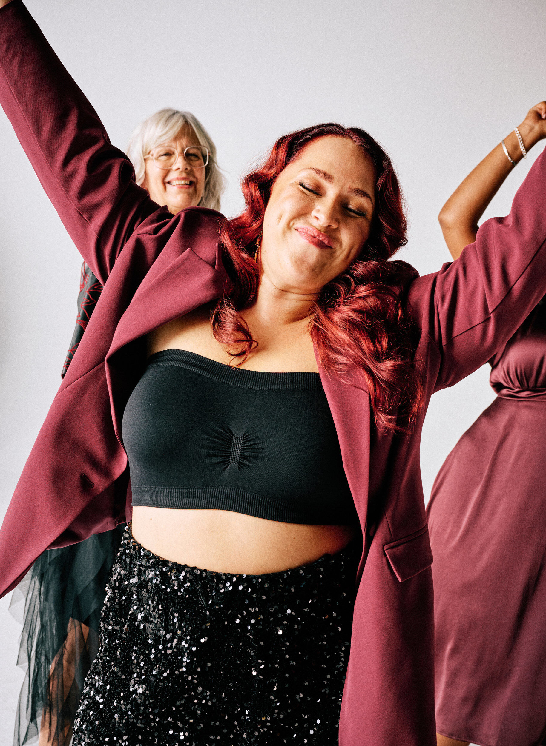 ZizziKlassieke blazer met knoopsluiting, Rood, Image image number 0