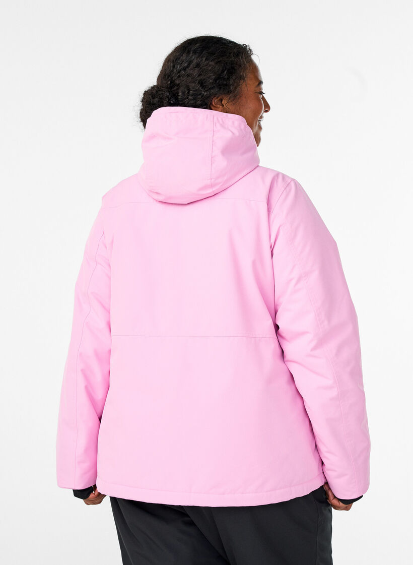 Functionele ski-anorak met capuchon, Roze, Model image number 2