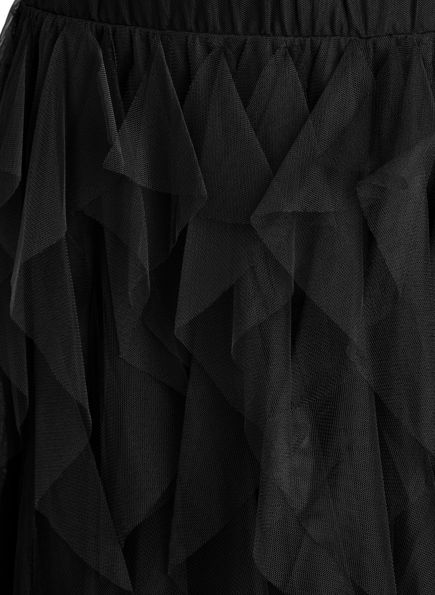 ZizziMidirok van tule met elastische tailleband, Zwart, Packshot image number 2