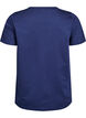 Basis T-shirt van katoen met een V-hals, Blauw, Packshot image number 1