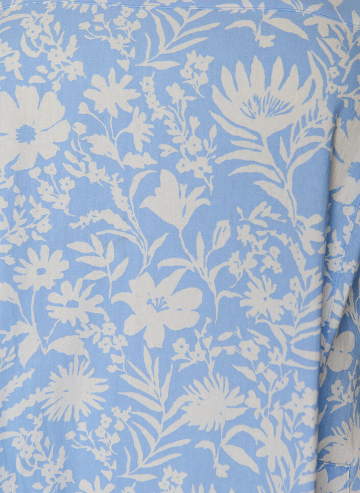 Robe en coton &agrave; manches courtes avec imprim&eacute;, Vanille, Packshot image number 2