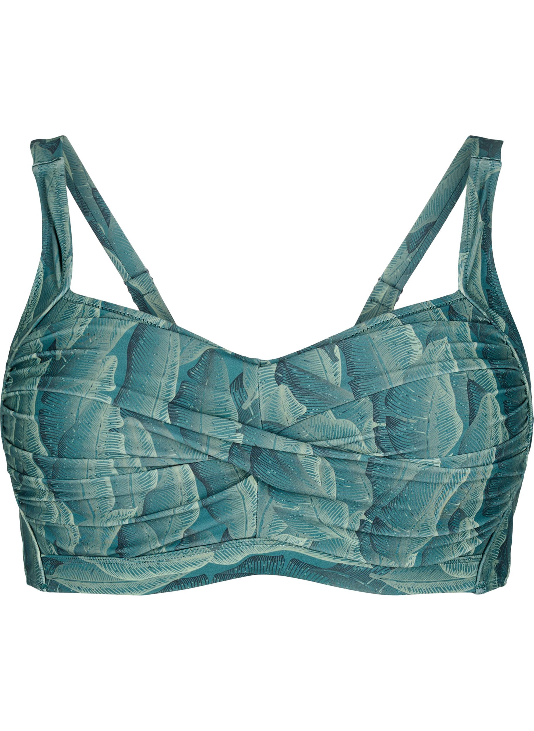 Gewatteerde bikinitop met print