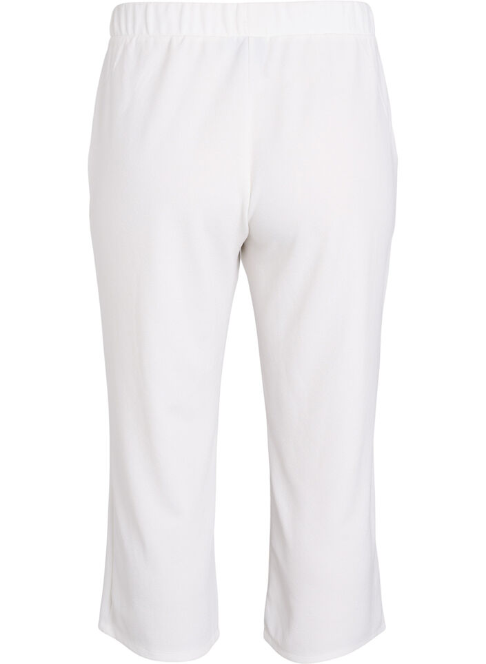 Losse broek met 7/8 lengte, Wit, Packshot image number 1