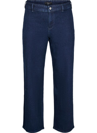 ZizziJeans met hoge taille en wijde pijpen, Blauw, Packshot image number 0