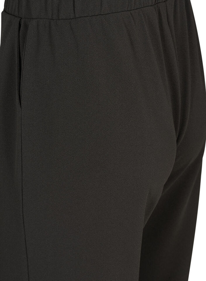 Losse broek met zakken, Zwart, Packshot image number 3